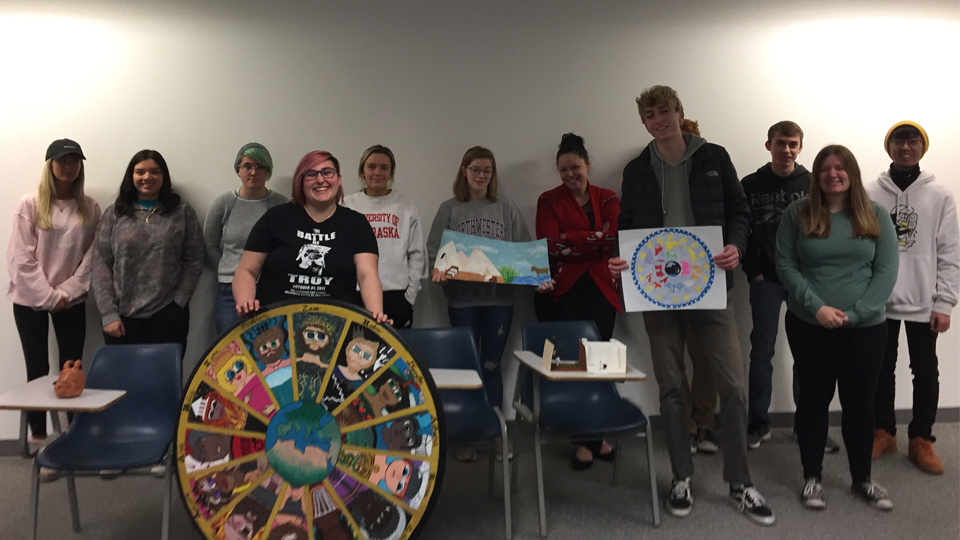 Students show creativity in Palmer's course on classical Greece