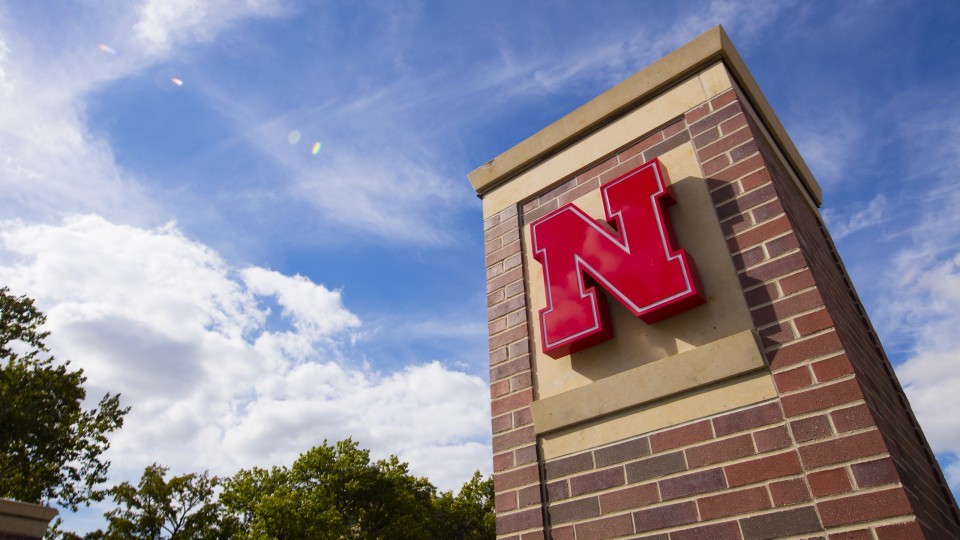 Nebraska gateway on city campus; links to news story
