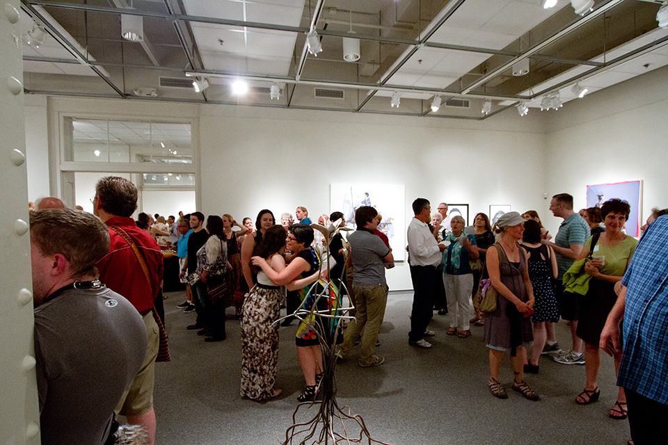 Photo of the Nebraska National reception at the Eisentrager-Howard Gallery