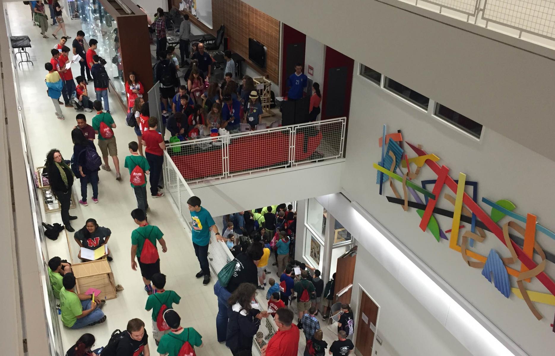 Photo Credit: Science Olympiad attendees in Jorgensen Hall