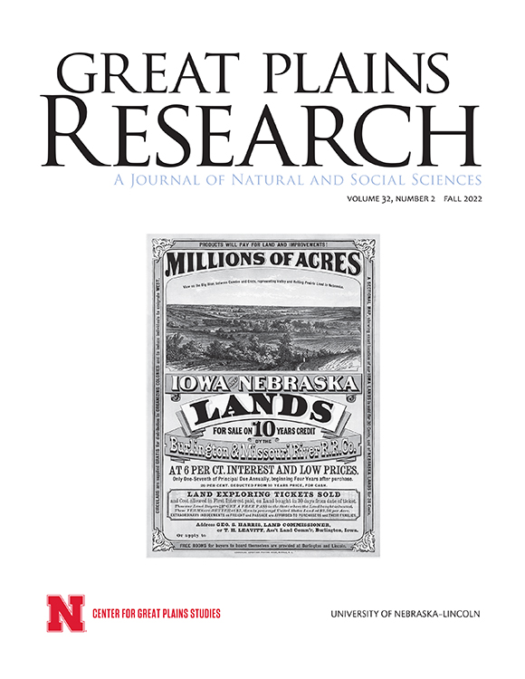 Current Issue of Great Plains Research