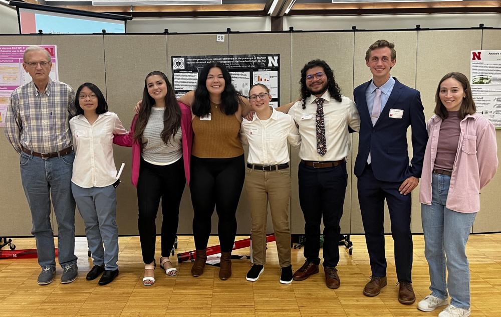 2023 Bioenergy REU scholars and PIs at the Research Symposium.