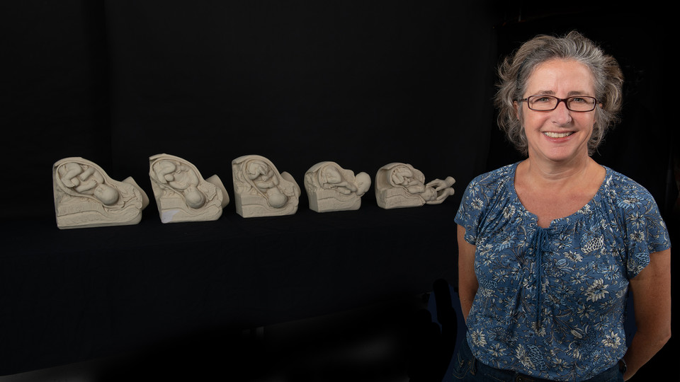 Photo Credit: Rose Holz and sculptures from the Dickinson-Belskie Birth Series