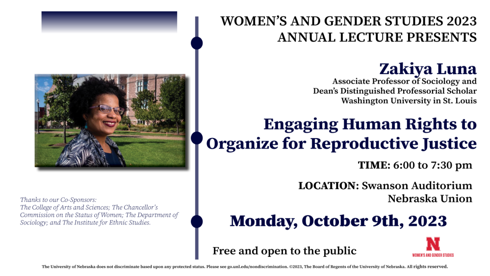 WGS Annual Lecture is October 9, 2023