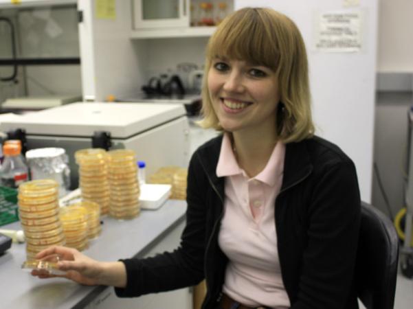 Christin Korneli Ph.D. student from Dorothee Staiger's research group at the University of Bielefeld, Germany, visited the Alfano lab spring 2010.