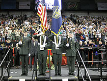 Color Guard at Commencement