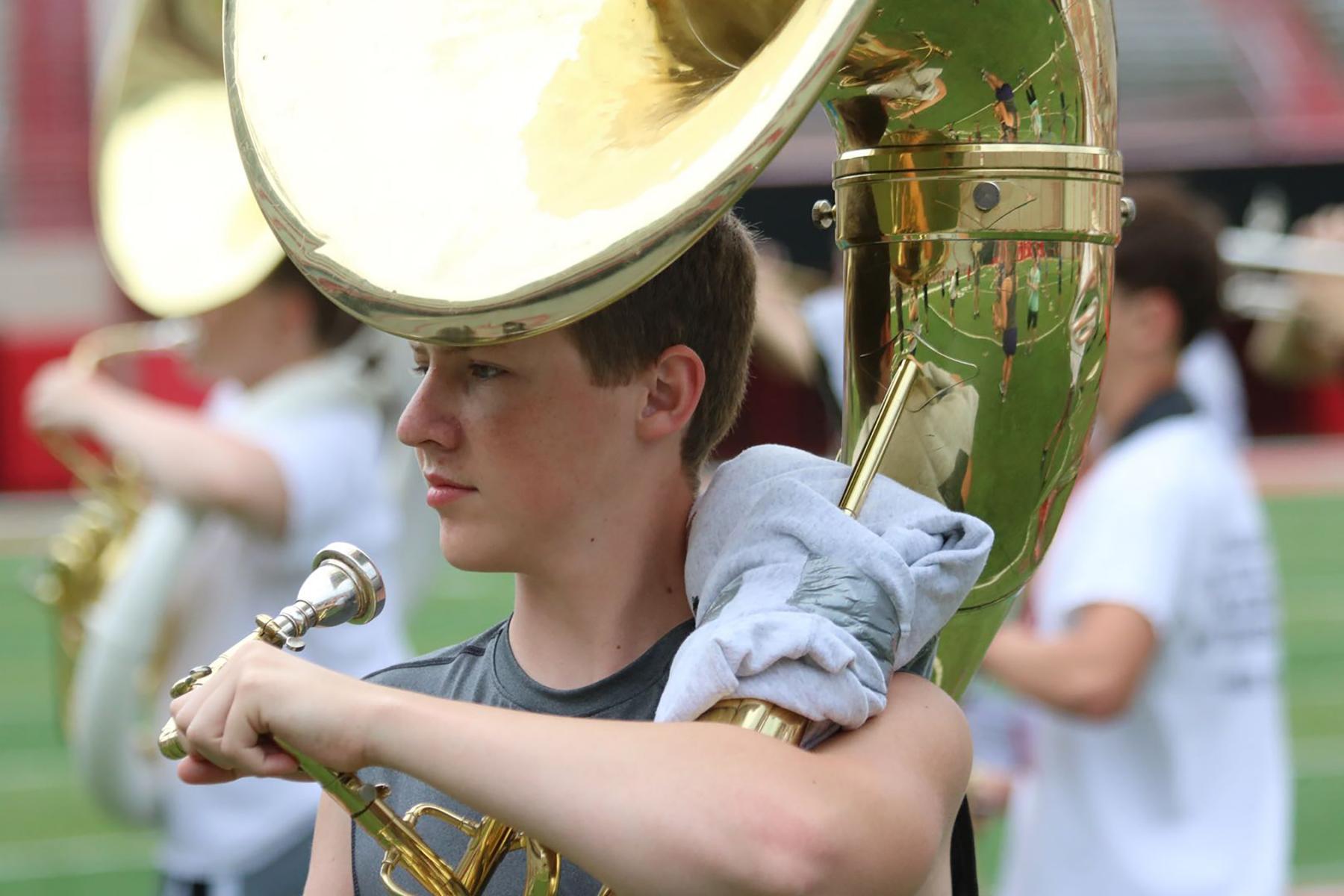 Summer Marching Camp tuba player