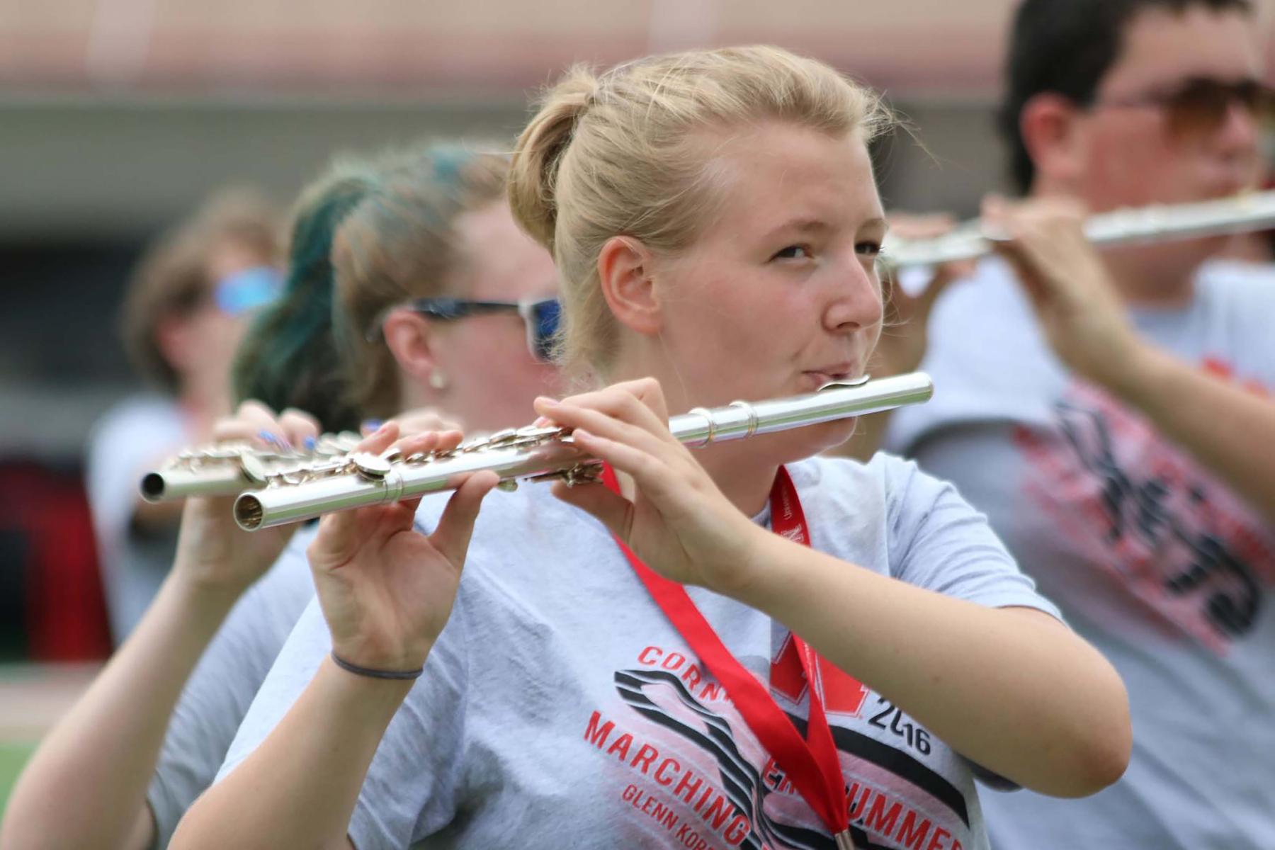 Summer Marching Camp flute player