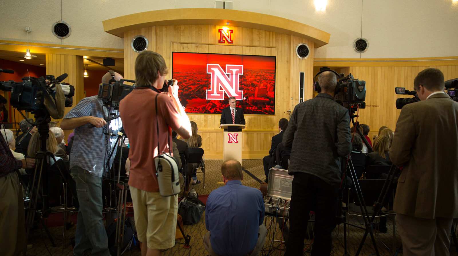 New Chancellor Ronnie Green addresses media after being announced