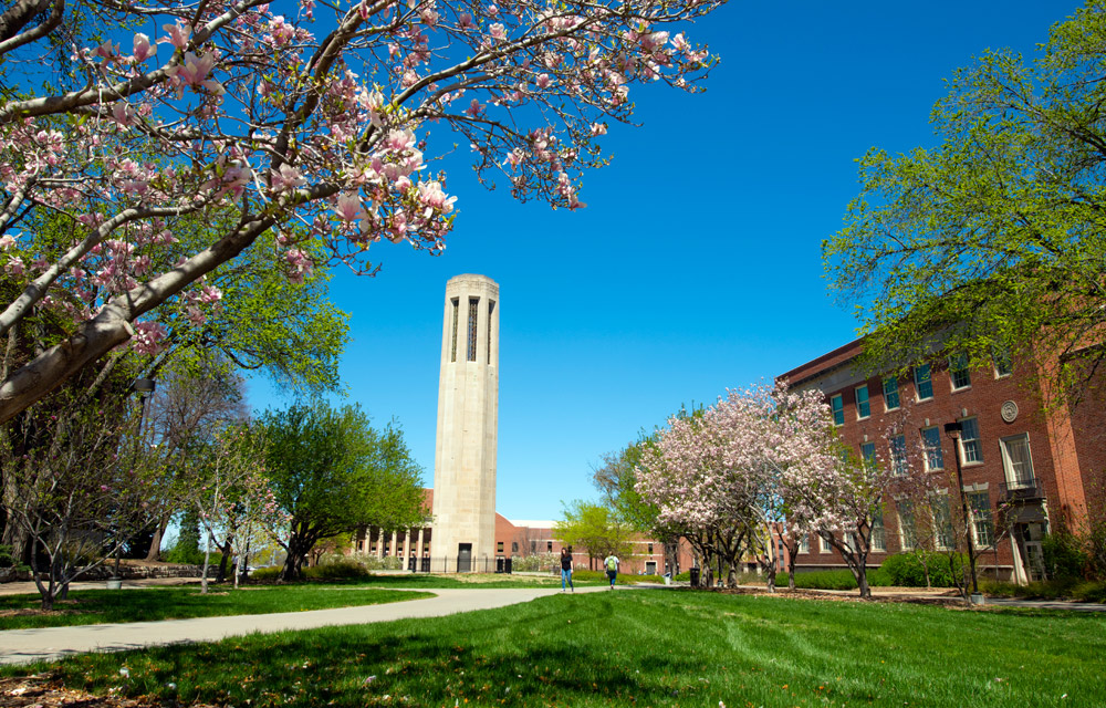 UNL Campus in spring
