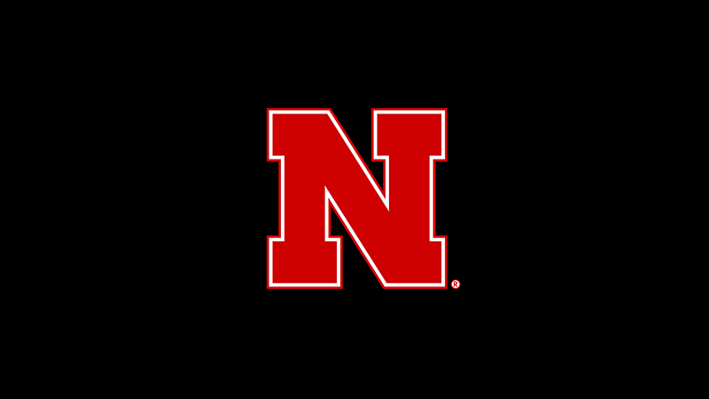 Cover slide image for 2016 State of the University Address: Nebraska N logo on black background