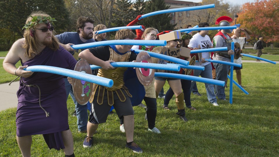 Ancient warfare class expands to offer simulated battles