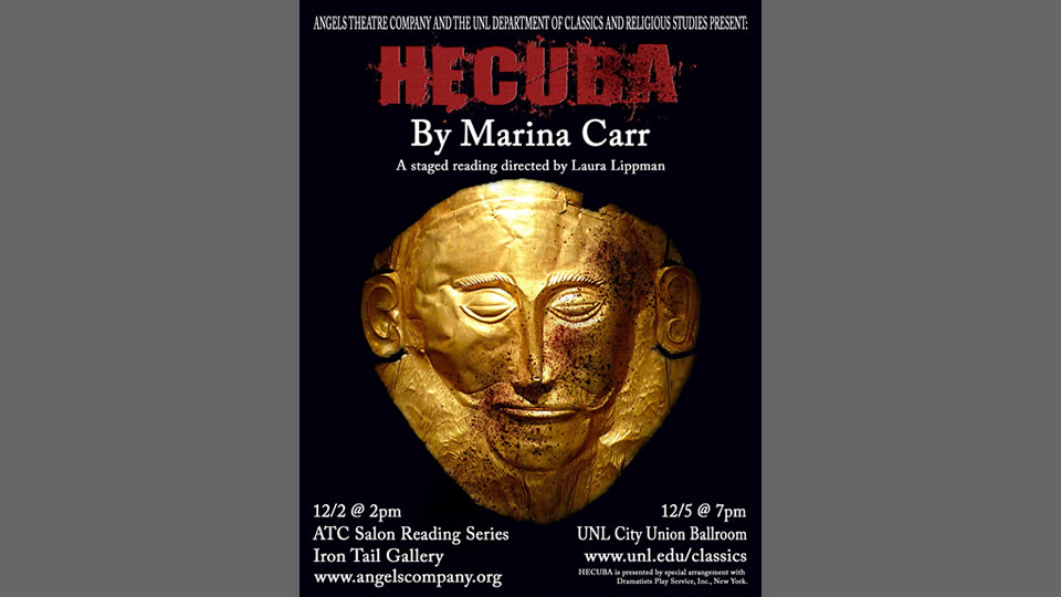 Staged readings of Marina Carr's Hecuba will be on December 2 and 5