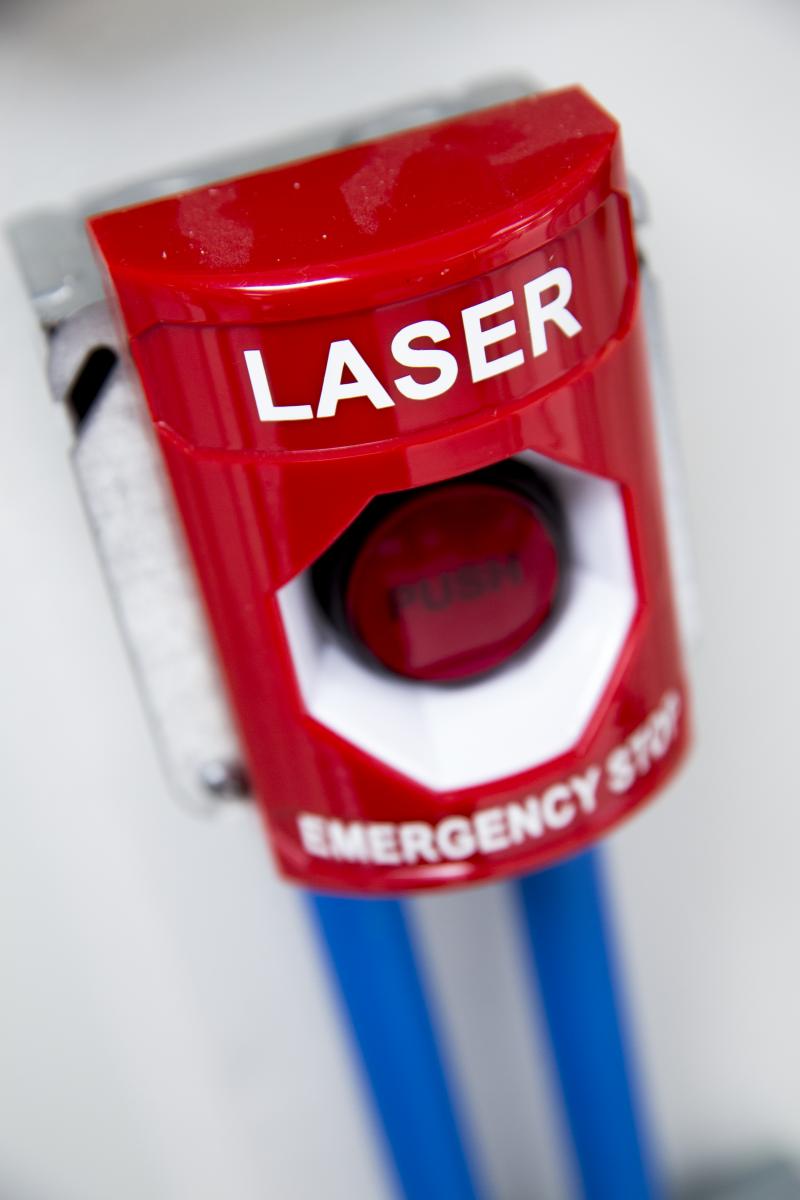 Laser Emergency Stop Button