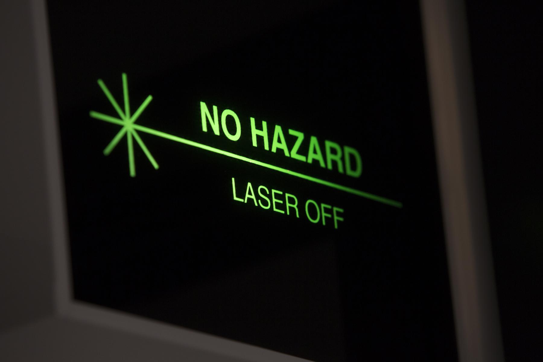 No Hazard - Laser Off Sign