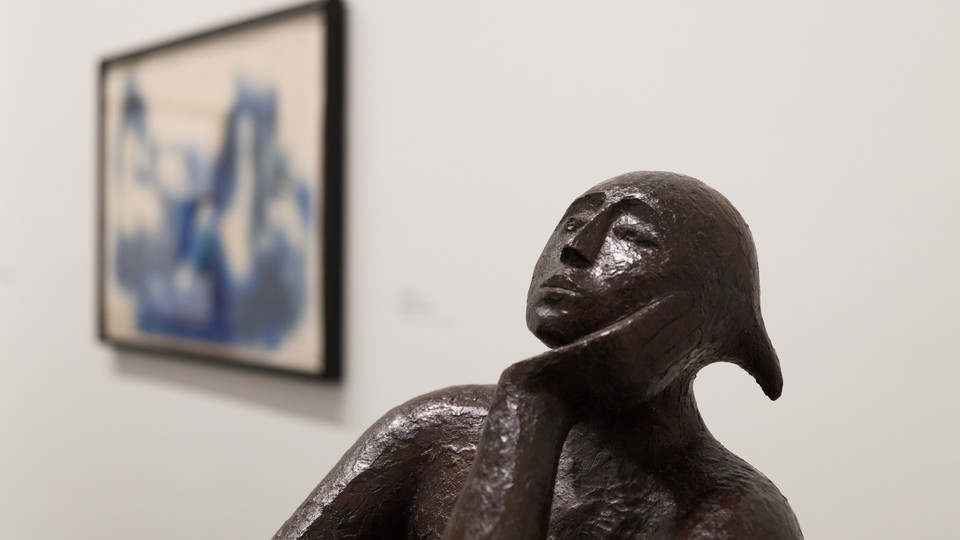 African sculpture at Sheldon Museum of Art; links to news story
