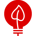 Lightbulb with leaf-shaped filament icon, links to Place Studies page