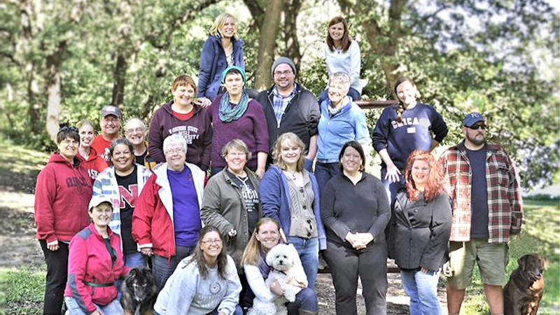 Participants at the annual fall writing retreat