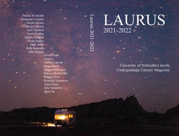 2021-2022 Laurus cover with photo of RV under stars