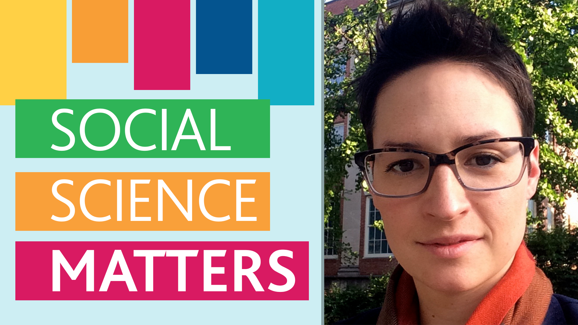 Gabrielle Owen and SOCIAL SCIENCE MATTERS logo; links to news story