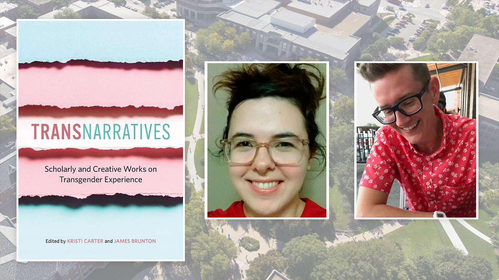 Kristi Carter, James Brunton, and the cover of TransNarratives