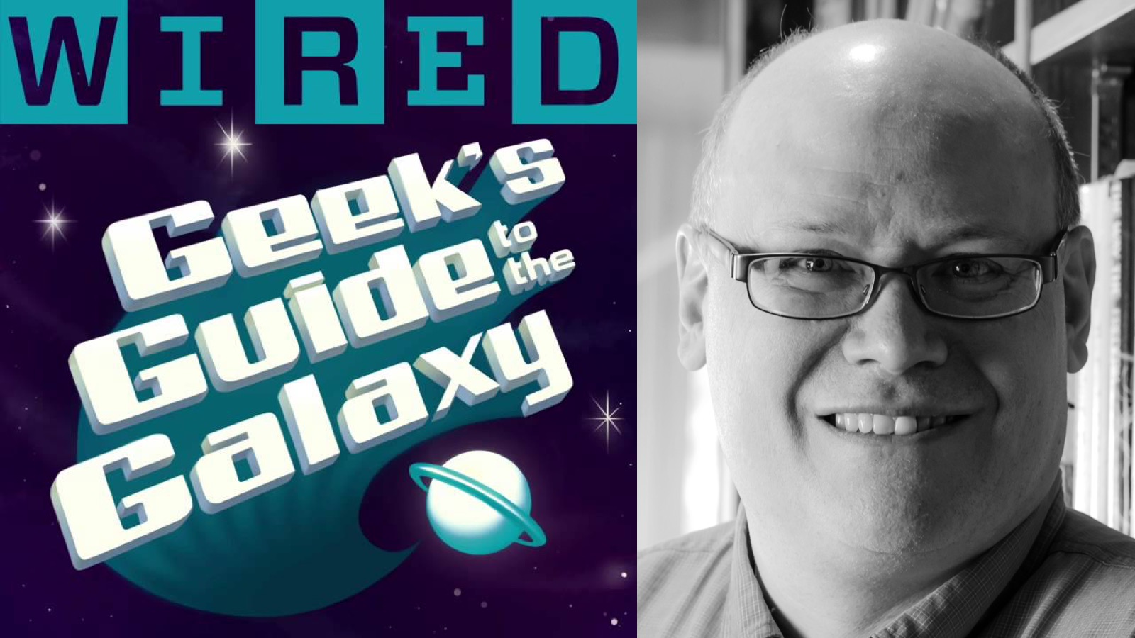 Mike Page and the Geeks Guide to the Galaxy logo; links to news story