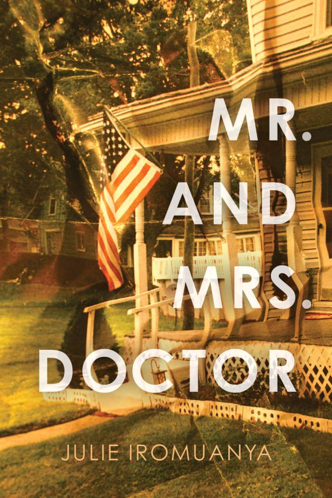 Cover image of Mr. and Mrs. Doctor. An American flag flies in front of a white wooden porch.; links to news story