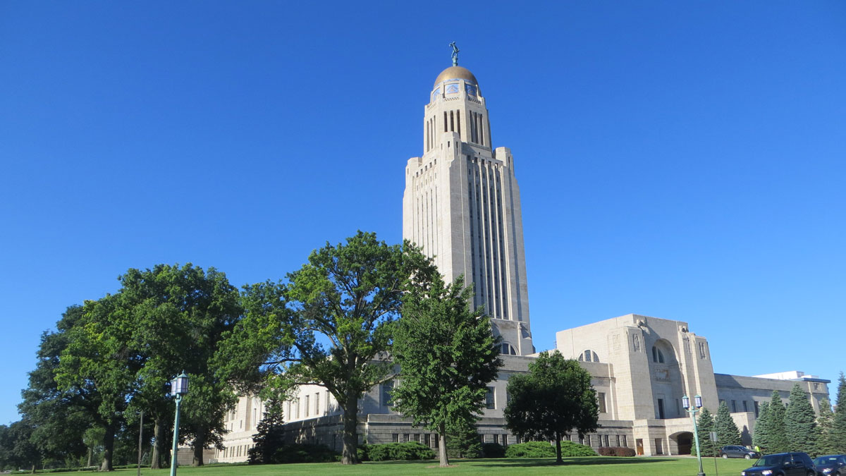 Nebraska State Capitol photo by Dan Wilson, CC BY 2.0 License; links to news story