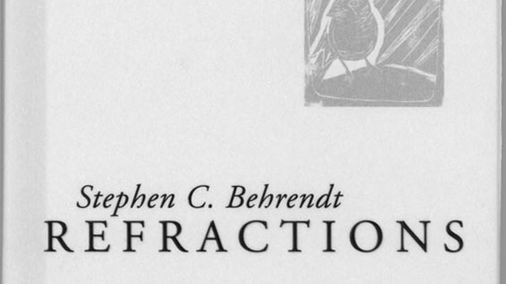 The cover of 'Refractions' by Stephen Behrendt.; links to news story