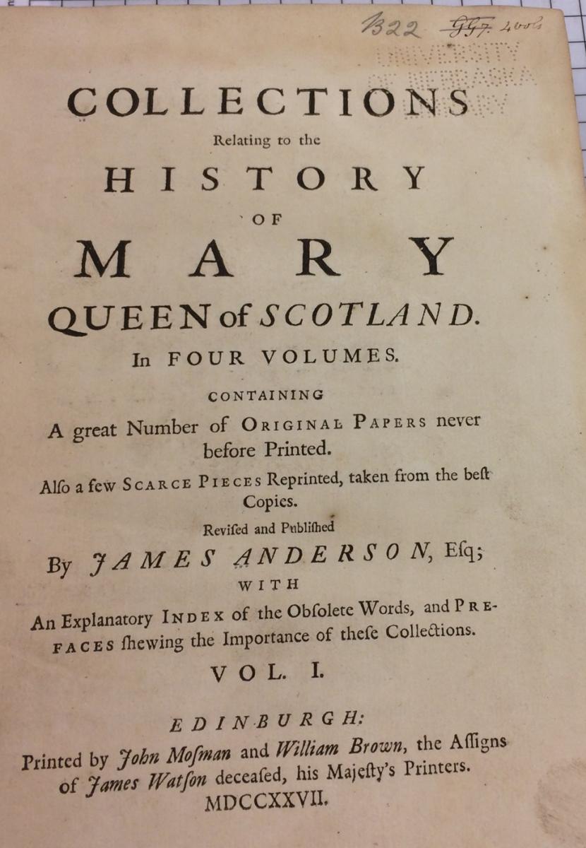 Photo of Title page