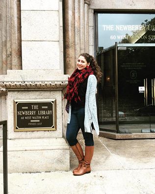 PhD Student, Danielle Alesi at the Newberry
