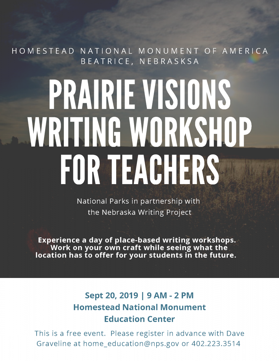 Prairie Visions Writing Workshop Flyer