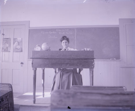 Old photo of women homesteaders