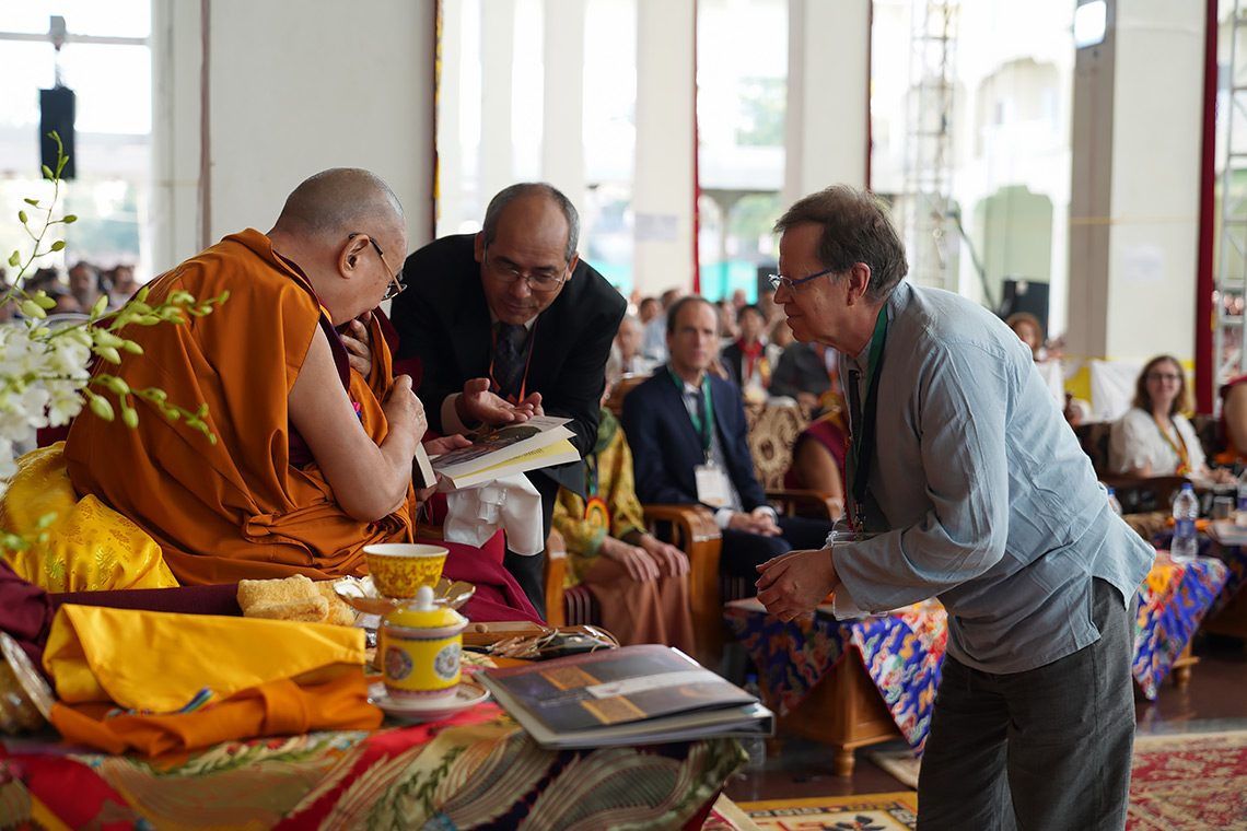 David Henderson with the Dalai Lama