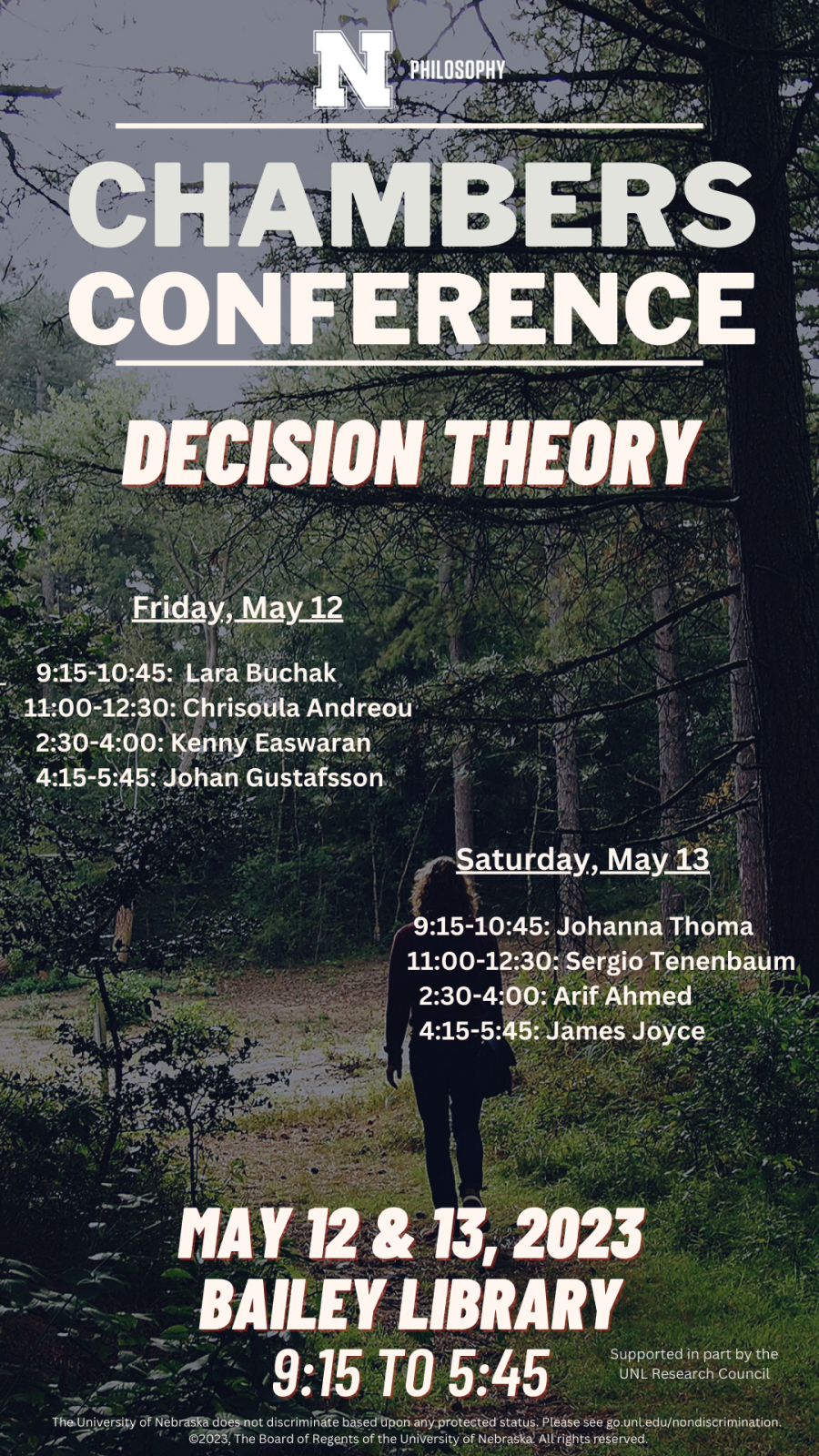 Chambers Conference on Decision Theory is May 12-13, 2023