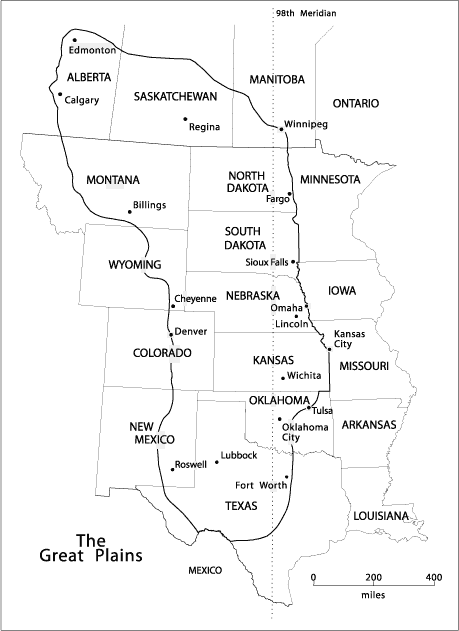 Map of the Great Plains, Center for Great Plains Studies