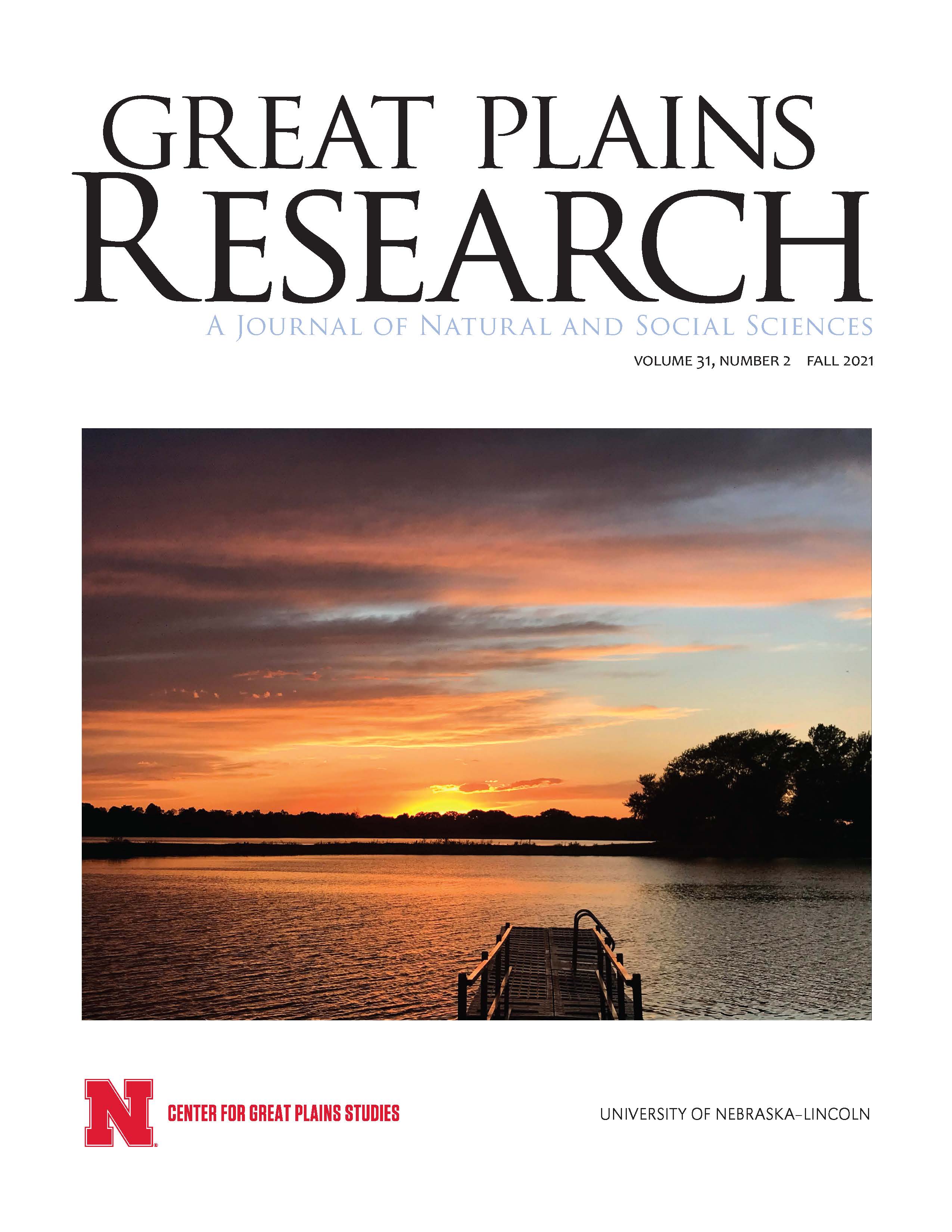 Current Issue of Great Plains Research