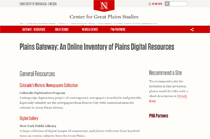 Plains Digital Resources