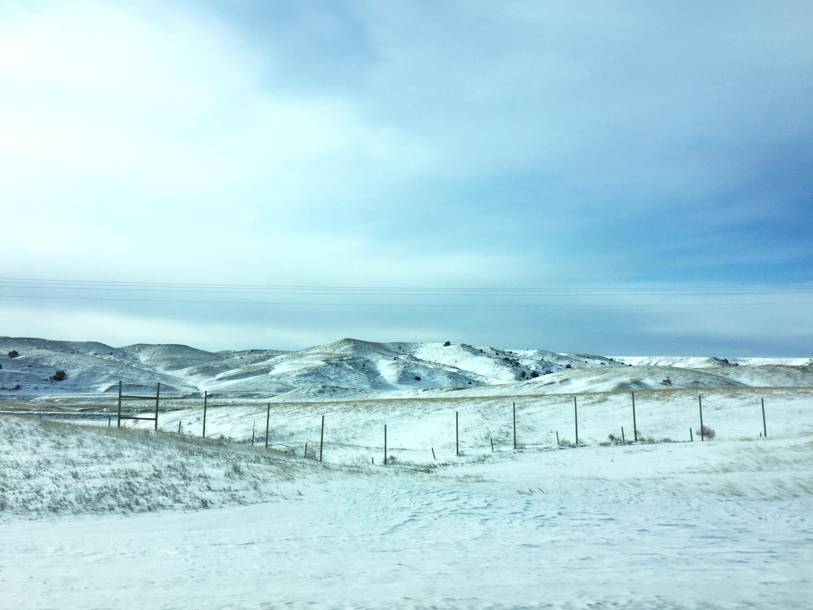 South Dakota snowscape