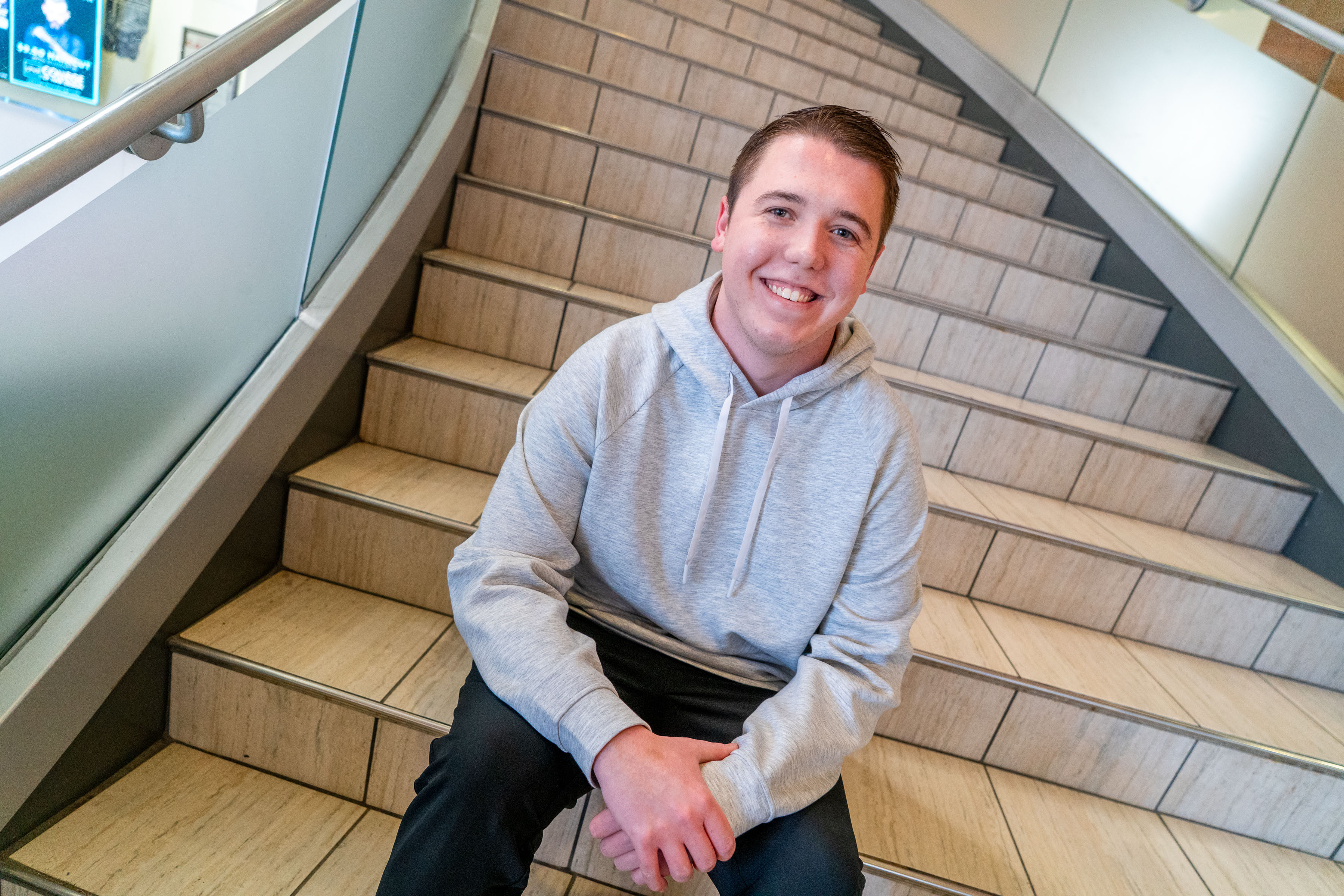 Alex McMurchie in the City Campus Union. 