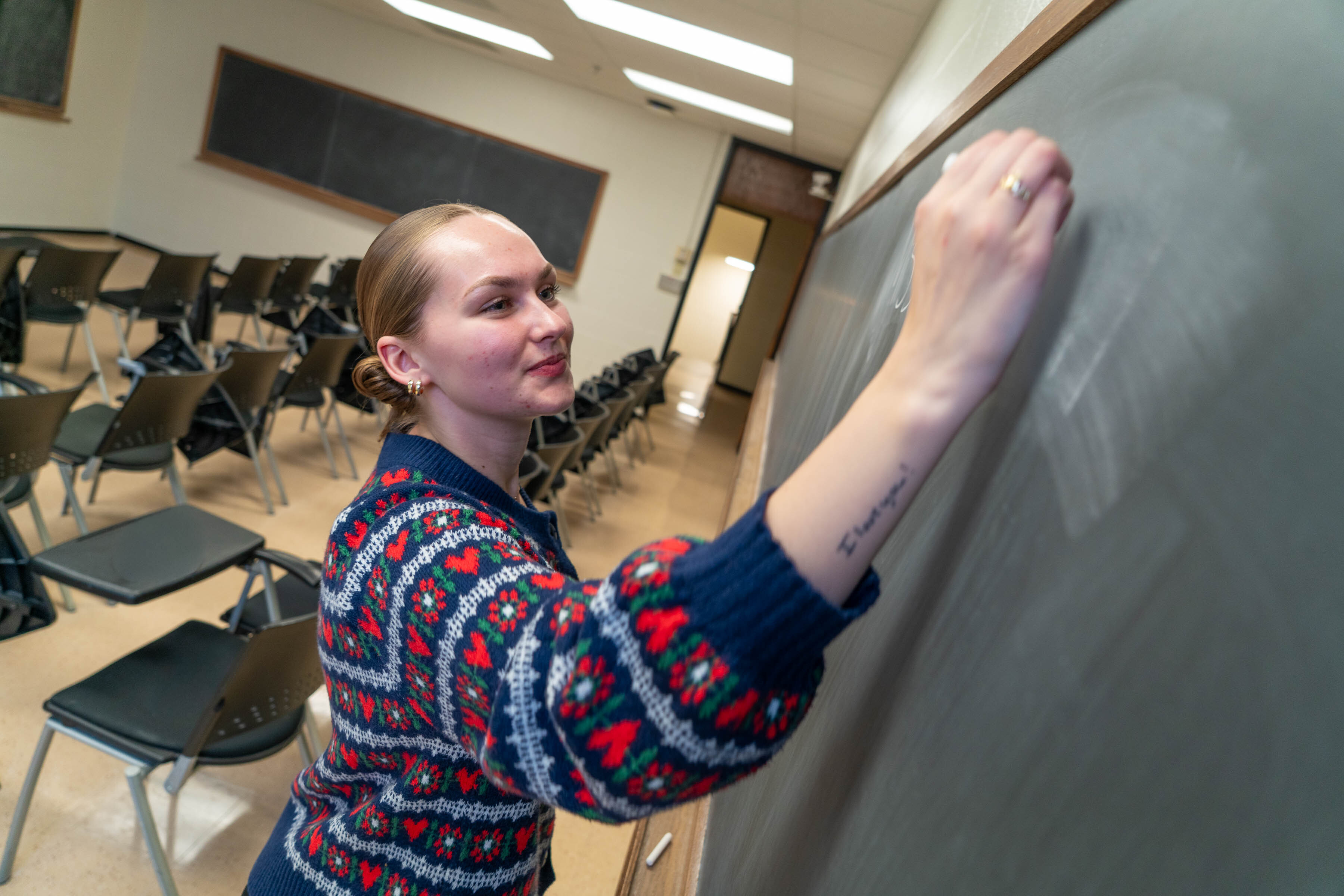 Maddie Devericks is a senior secondary education major from Sioux Falls, South Dakota. 