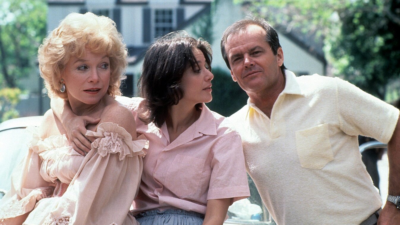 A still of Shirley MacLaine, Debra Winger and Jack Nicholson in Terms of Endearment