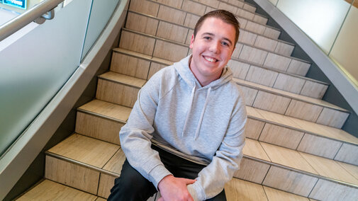 Alex McMurchie in the City Campus Union. 