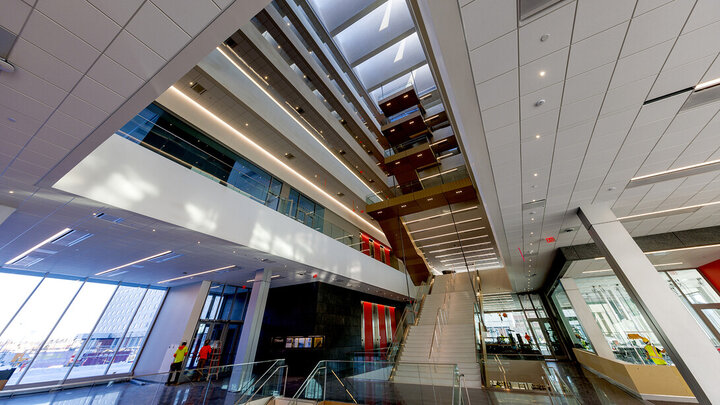 Kiewit Hall center staircase