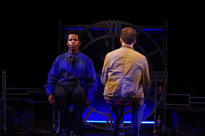 Melkie Sherman (left) in UNL Theatrix's production of Tick, Tick...Boom!