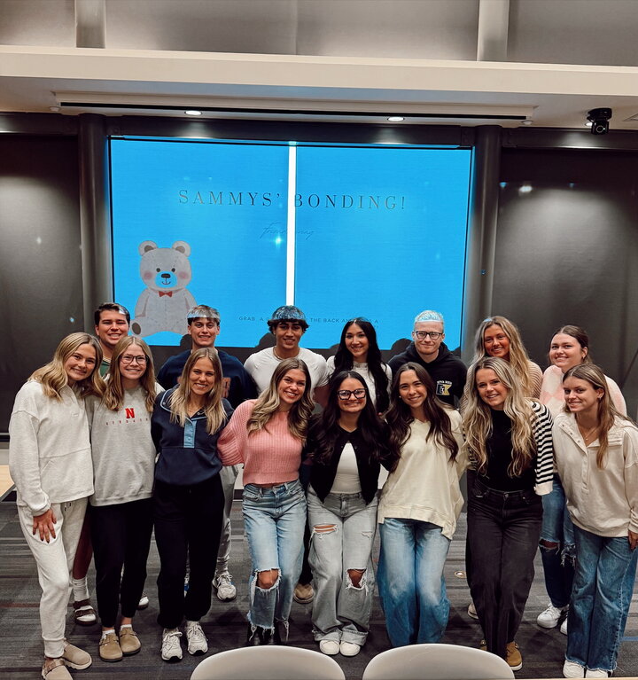 Kaileigh and her fellow Husker "heros" that make up Sammy's Superheros. 