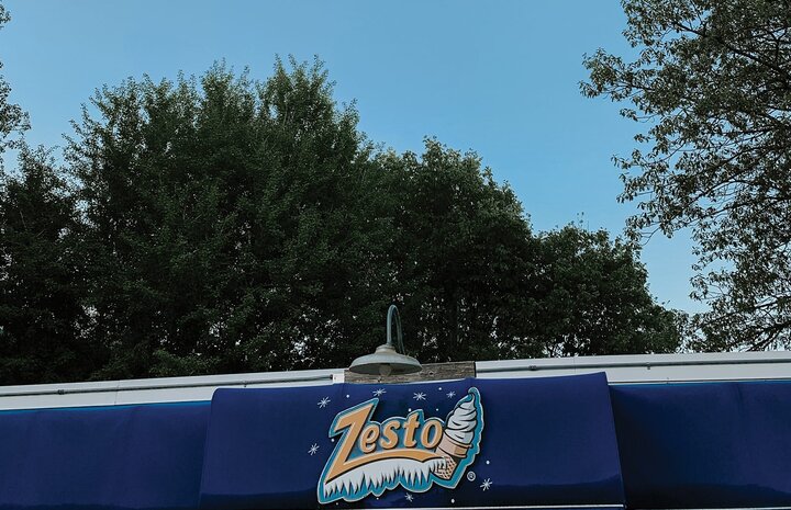 The sign outside Zesto