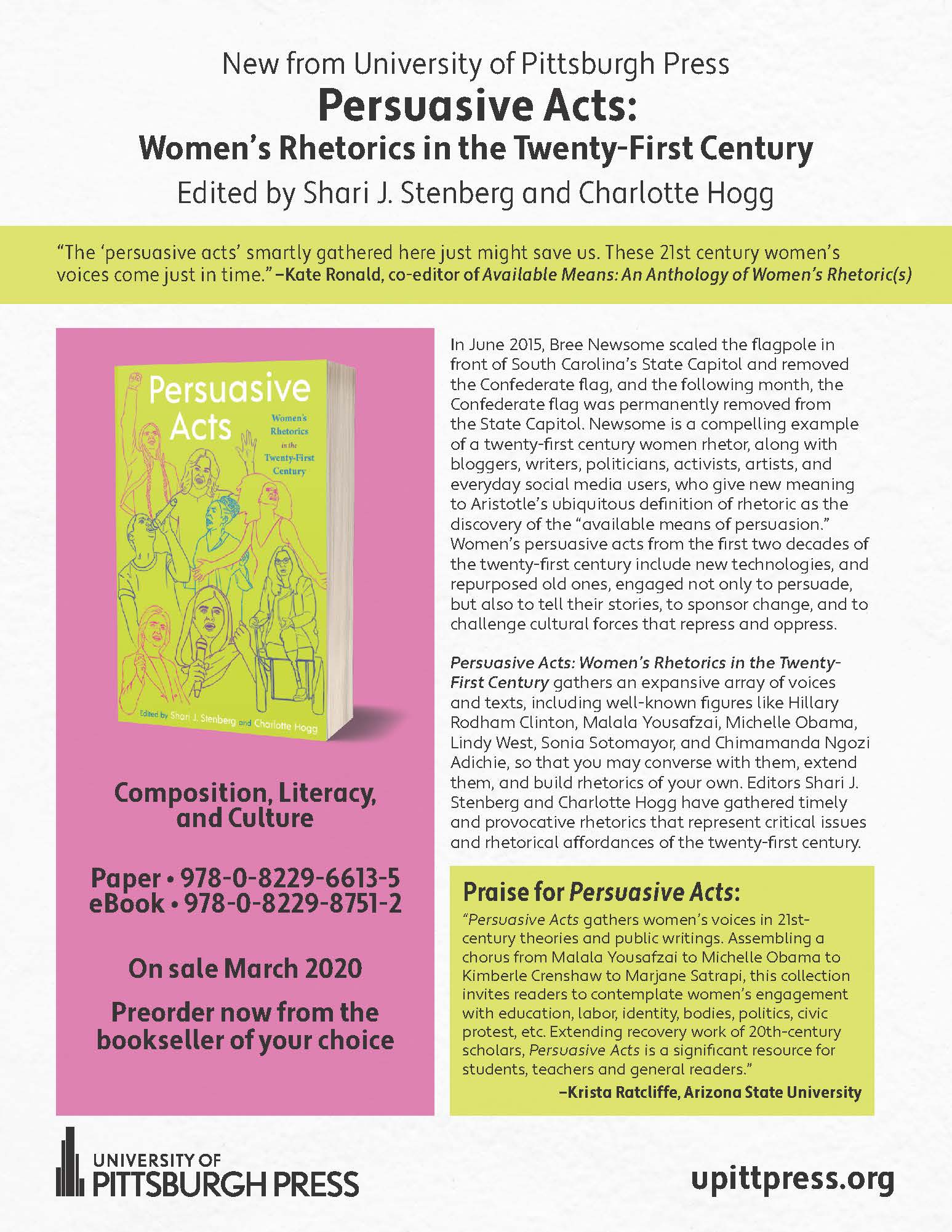 Persuasive Acts: Women's Rhetorics in the Twenty-First Century Flyer 