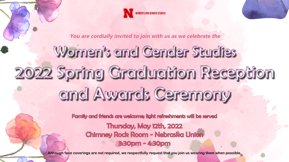 WGS' Spring '22 Graduation Reception and Awards Ceremony